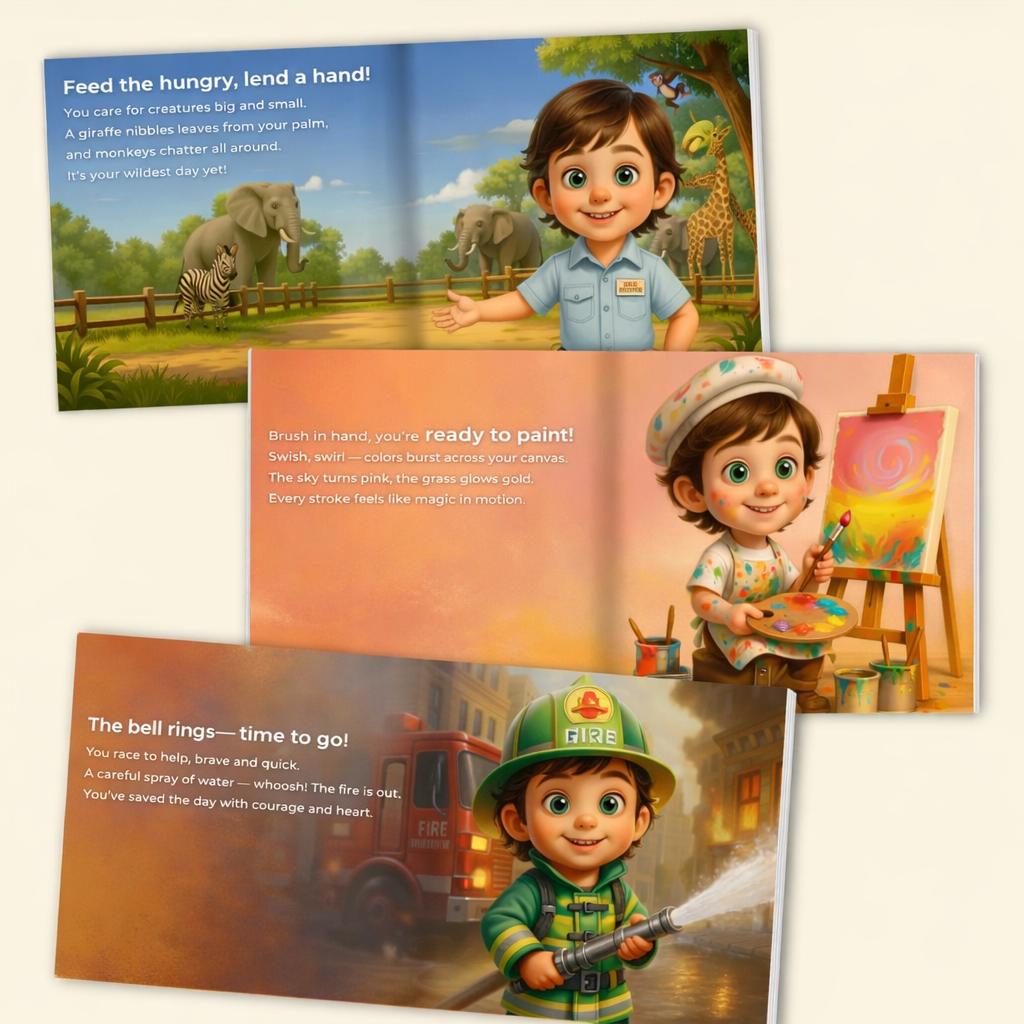 Personalized Kids Book – You Can Be Anything! Custom Baby Book, 1st Birthday Gift, Gift for Nephew, Customisable Story & Character