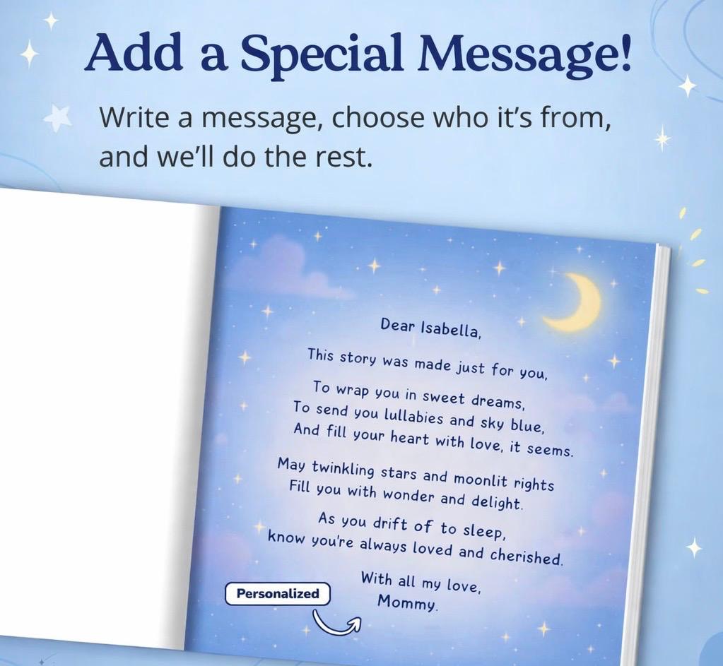 Personalized Baby Book with Name, Custom Children’s Bedtime Story, Keepsake Gift for Toddlers