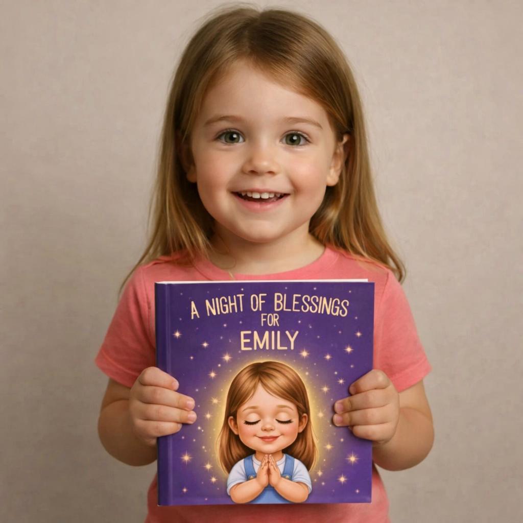 Personalized Baby Book, Bedtime Blessings, Baptism Gift