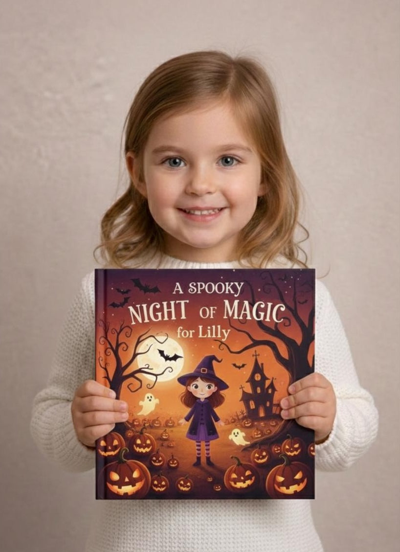 Custom Halloween Storybook for Kids – Your Child Becomes the Hero of a Magical Halloween Night