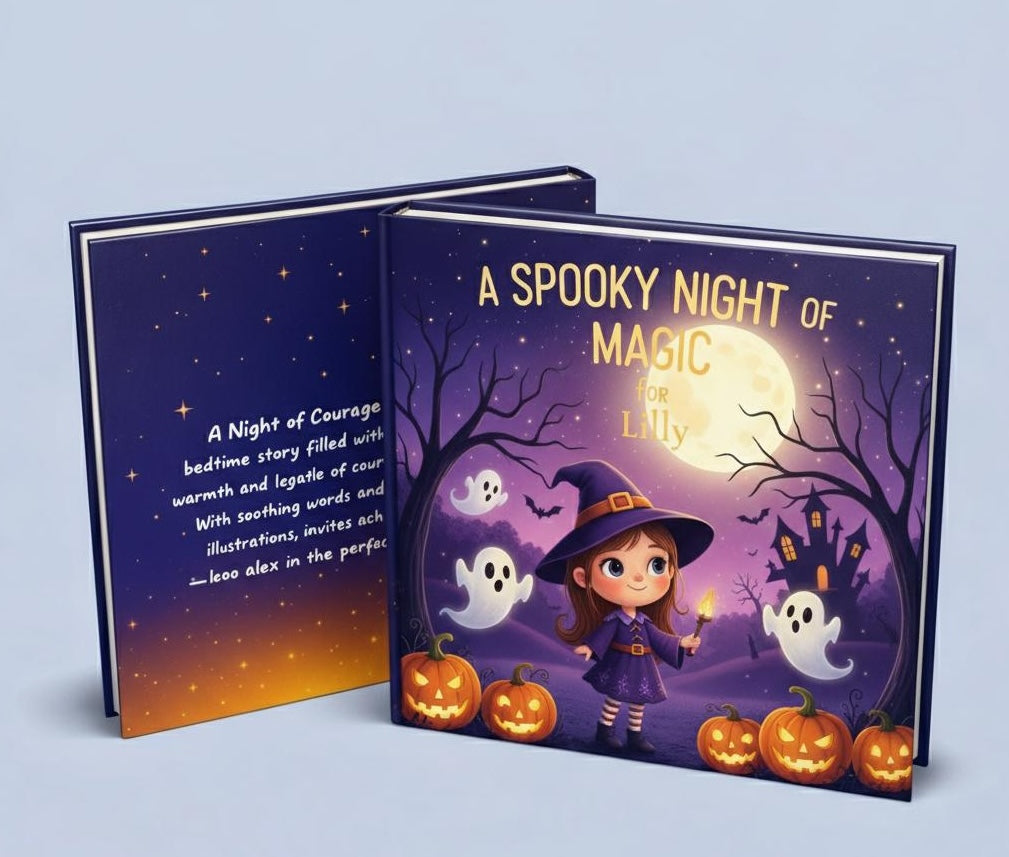 Custom Halloween Storybook for Kids – Your Child Becomes the Hero of a Magical Halloween Night
